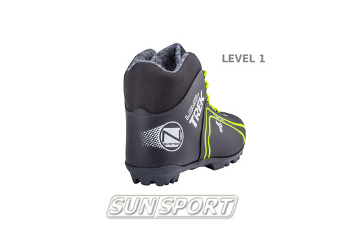 Ботинки лыжные Trek Level1 NNN черный (фото, вид 1)