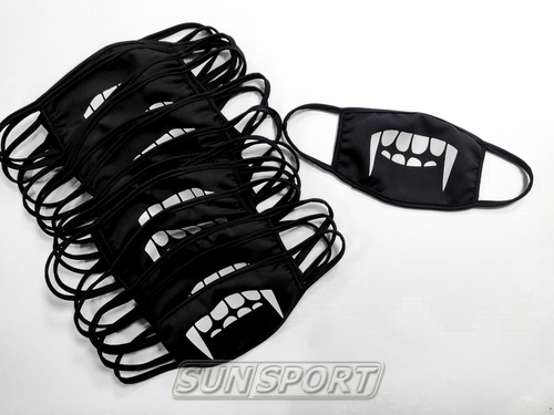 Повязка защитная на лицо многоразовая (Коронавирус Стоп) (вид 2) Повязка защитная на лицо многоразовая (Коронавирус Стоп) (фото, вид 2)