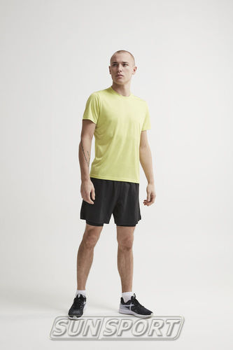 Футболка Craft M Eaze мужская желтый (вид 1) Футболка Craft M Eaze мужская желтый (фото, вид 1)