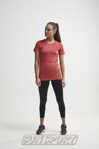 Футболка Craft W Cool Comfort женская коралл (вид 4) Футболка Craft W Cool Comfort женская коралл (фото, вид 4)