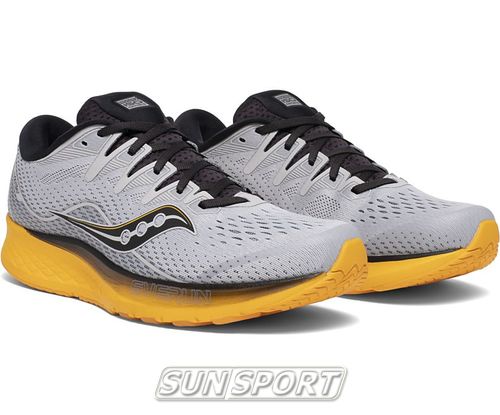 Кроссовки беговые Saucony M Ride Iso 2 Grey/Yellow (вид 4) Кроссовки беговые Saucony M Ride Iso 2 Grey/Yellow (фото, вид 4)