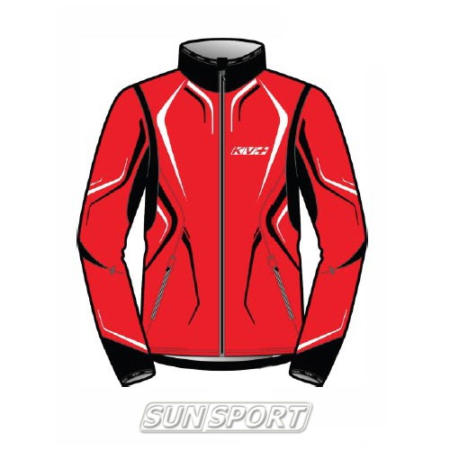 Разминочная куртка KV+ Exclusive мужская красн/белый (фото, вид 1)