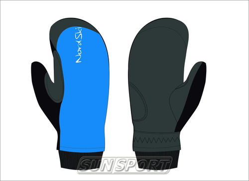 Варежки NordSki Active WS синий (вид 2) Варежки NordSki Active WS синий (фото, вид 2)