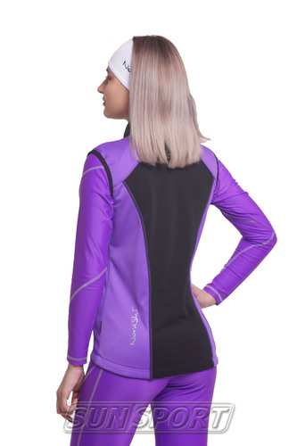 Жилет NordSki W Premium SoftShell женский фиол/черный (вид 3) Жилет NordSki W Premium SoftShell женский фиол/черный (фото, вид 3)