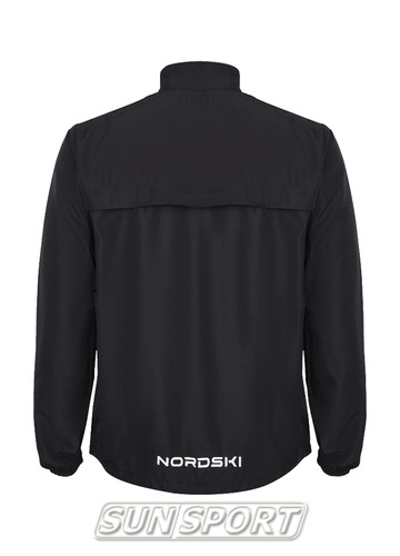 Куртка тренировочная NordSki M Motion мужская Black/Light Blue (вид 1) Куртка тренировочная NordSki M Motion мужская Black/Light Blue (фото, вид 1)