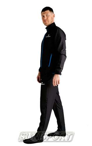 Куртка тренировочная NordSki M Motion мужская Black/Light Blue (вид 5) Куртка тренировочная NordSki M Motion мужская Black/Light Blue (фото, вид 5)