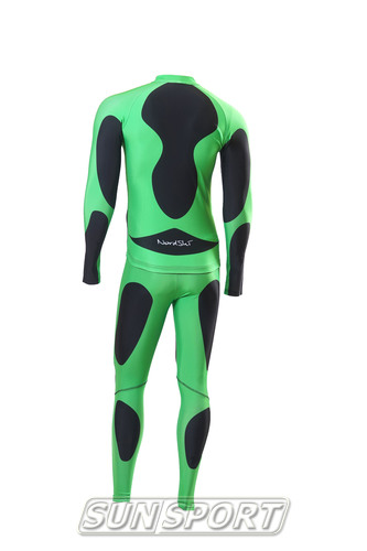 Комбинезон лыжный NordSki черн/зеленый (вид 1) Комбинезон лыжный NordSki черн/зеленый (фото, вид 1)