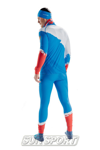 Комбинезон лыжный NordSki Premium Rus голубой (вид 1) Комбинезон лыжный NordSki Premium Rus голубой (фото, вид 1)