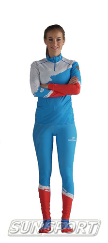 Комбинезон лыжный NordSki Premium Rus голубой (вид 2) Комбинезон лыжный NordSki Premium Rus голубой (фото, вид 2)