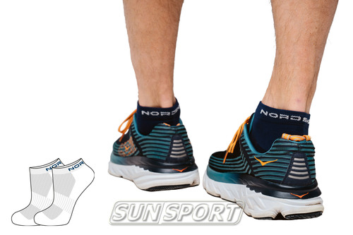 Носки (комплект) NordSki Run белый (вид 4) Носки (комплект) NordSki Run белый (фото, вид 4)