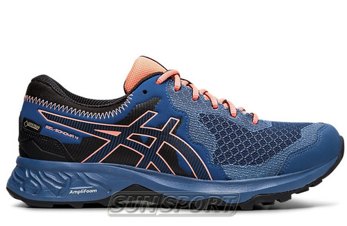 Кроссовки трейловые Asics W Gel-Sonoma 4 GTX т.син/розовый (вид 2) Кроссовки трейловые Asics W Gel-Sonoma 4 GTX т.син/розовый (фото, вид 2)