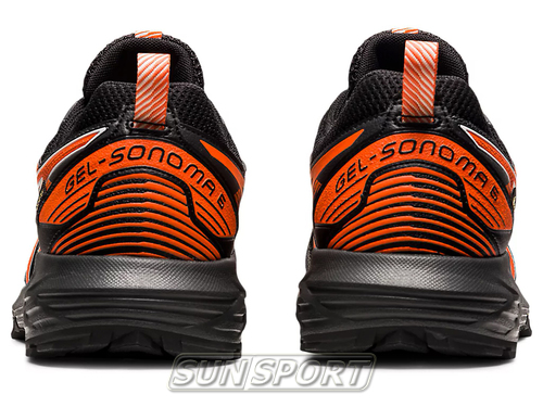 Кроссовки трейловые Asics M Gel-Sonoma 6 GTX черн/оранжевый (вид 4) Кроссовки трейловые Asics M Gel-Sonoma 6 GTX черн/оранжевый (фото, вид 4)