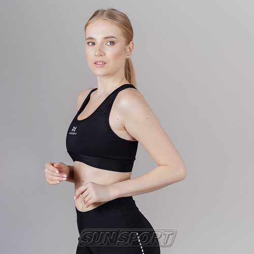 Топ спортивный NordSki W Pro Bra женский Black (вид 2) Топ спортивный NordSki W Pro Bra женский Black (фото, вид 2)