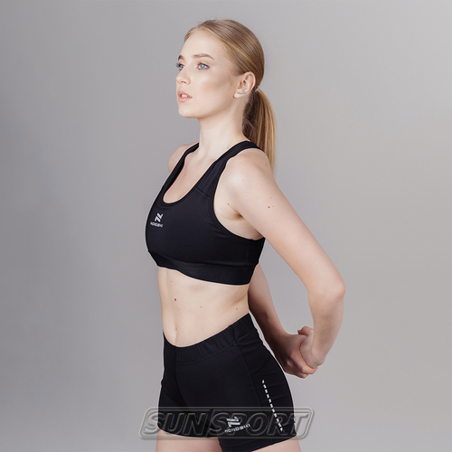 Топ спортивный NordSki W Pro Bra женский Black (вид 3) Топ спортивный NordSki W Pro Bra женский Black (фото, вид 3)