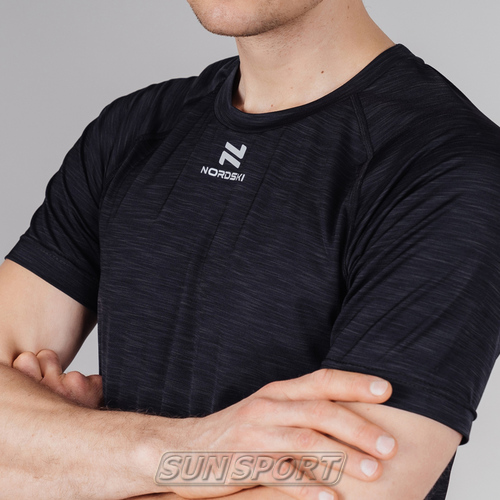 Футболка NordSki M Pro мужская Black (вид 4) Футболка NordSki M Pro мужская Black (фото, вид 4)