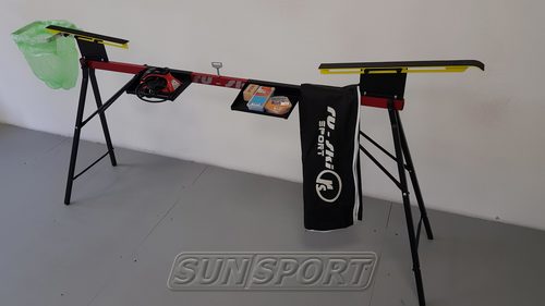 Станок для подготовки лыж Ru-Ski на ножках красный (вид 2) Станок для подготовки лыж Ru-Ski на ножках красный (фото, вид 2)