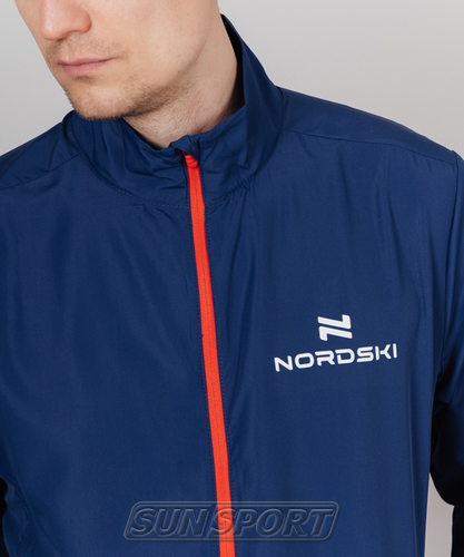 Куртка тренировочная NordSki M Motion мужская Navy/Red (вид 5) Куртка тренировочная NordSki M Motion мужская Navy/Red (фото, вид 5)