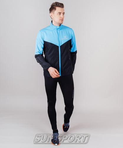 Куртка тренировочная NordSki M Sport мужская Light Blue/Black (вид 6) Куртка тренировочная NordSki M Sport мужская Light Blue/Black (фото, вид 6)