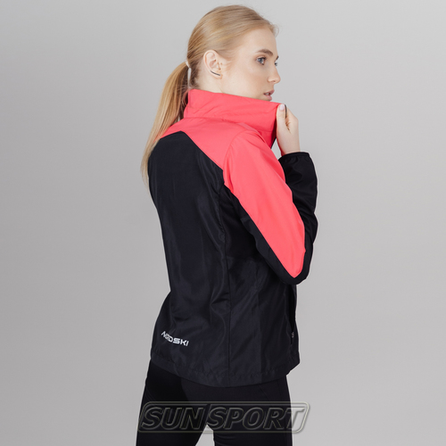 Куртка тренировочная NordSki W Sport женская Pink/Black (вид 2) Куртка тренировочная NordSki W Sport женская Pink/Black (фото, вид 2)