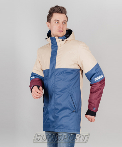 Утепленная куртка NordSki M Casual мужская син/бежевый (вид 3) Утепленная куртка NordSki M Casual мужская син/бежевый (фото, вид 3)