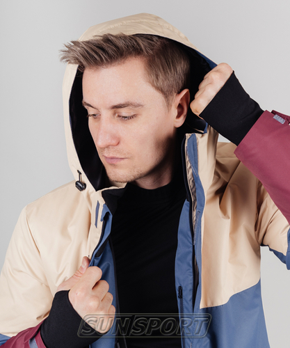 Утепленная куртка NordSki M Casual мужская син/бежевый (вид 4) Утепленная куртка NordSki M Casual мужская син/бежевый (фото, вид 4)