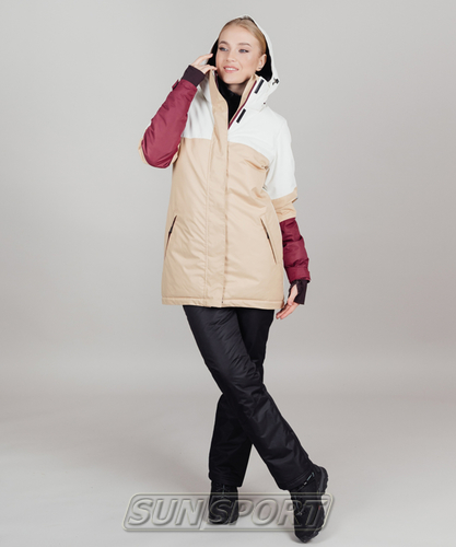 Утепленная куртка NordSki W Casual женская бел/бежевый (вид 1) Утепленная куртка NordSki W Casual женская бел/бежевый (фото, вид 1)
