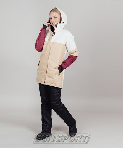 Утепленная куртка NordSki W Casual женская бел/бежевый (вид 7) Утепленная куртка NordSki W Casual женская бел/бежевый (фото, вид 7)