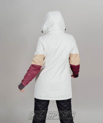 Утепленная куртка NordSki W Casual женская бел/бежевый (вид 8) Утепленная куртка NordSki W Casual женская бел/бежевый (фото, вид 8)