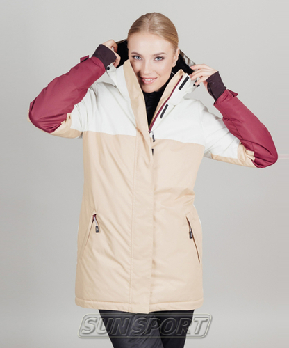 Утепленная куртка NordSki W Casual женская бел/бежевый (вид 9) Утепленная куртка NordSki W Casual женская бел/бежевый (фото, вид 9)