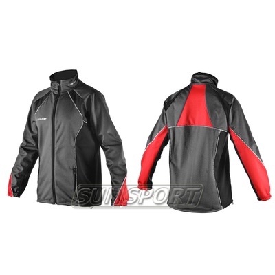 Разминочная куртка Sport365 WS черная (фото, вид 1)