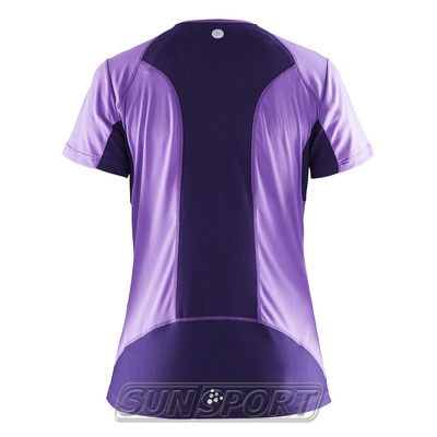 Футболка Craft W Devotion Run женская лил/фиолетовый (фото, вид 1)