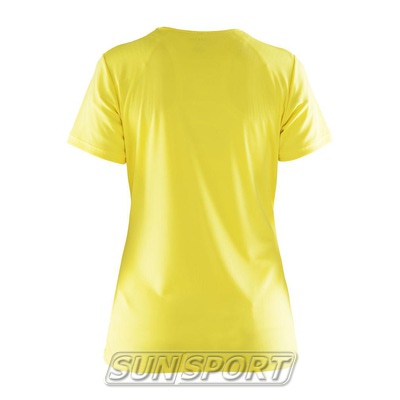 Футболка Craft W Prime Run Logo женская желтый (фото, вид 1)