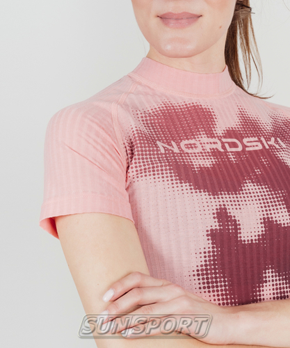 Термобелье Футболка Nordski W Light Pink (вид 3) Термобелье Футболка Nordski W Light Pink (фото, вид 3)