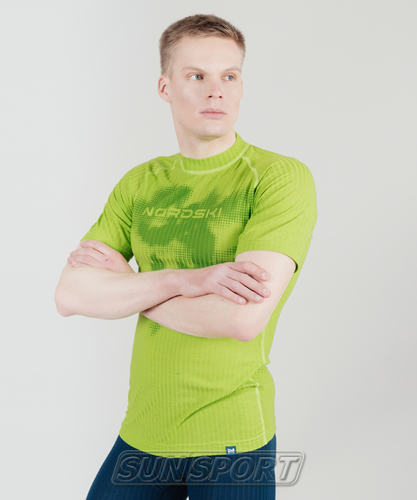 Термобелье Футболка Nordski M Light Green (вид 2) Термобелье Футболка Nordski M Light Green (фото, вид 2)