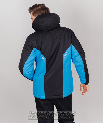 Утепленная куртка NordSki M Base мужская черн/синий (фото, вид 1)
