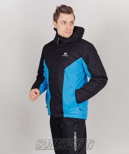 Утепленная куртка NordSki M Base мужская черн/синий (фото, вид 2)