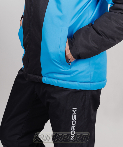 Утепленная куртка NordSki M Base мужская черн/синий (фото, вид 5)