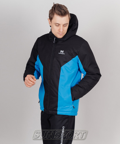 Утепленная куртка NordSki M Base мужская черн/синий (фото, вид 7)