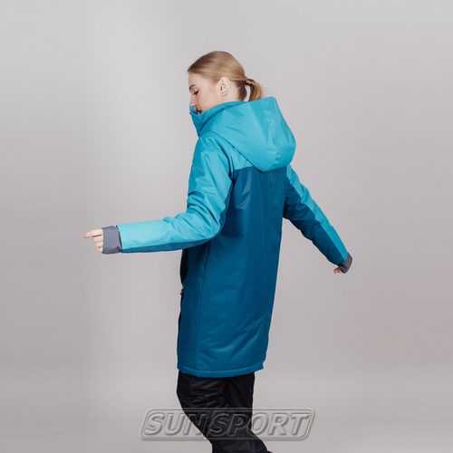 Утепленная куртка-парка NordSki W Atlantic Aqua (вид 2) Утепленная куртка-парка NordSki W Atlantic Aqua (фото, вид 2)