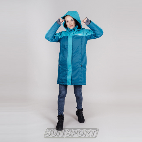 Утепленная куртка-парка NordSki W Atlantic Aqua (вид 4) Утепленная куртка-парка NordSki W Atlantic Aqua (фото, вид 4)