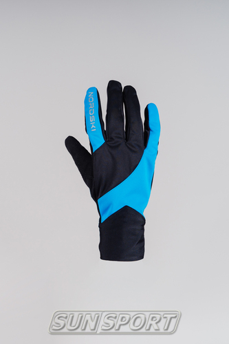 Перчатки NordSki Pro New черн/синий (вид 1) Перчатки NordSki Pro New черн/синий (фото, вид 1)