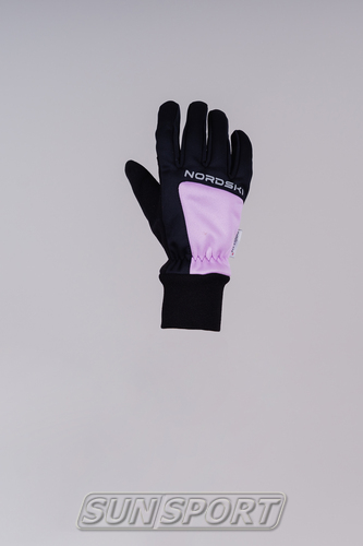 Перчатки NordSki Arctic черн/лиловый (вид 1) Перчатки NordSki Arctic черн/лиловый (фото, вид 1)