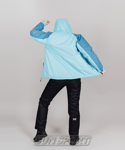 Утепленная куртка NordSki W Premium Sport женская аквамарин/синий (вид 1) Утепленная куртка NordSki W Premium Sport женская аквамарин/синий (фото, вид 1)