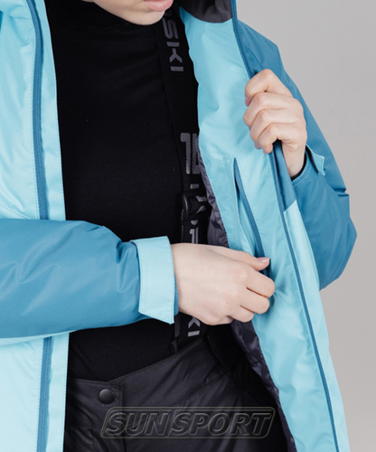 Утепленная куртка NordSki W Premium Sport женская аквамарин/синий (вид 4) Утепленная куртка NordSki W Premium Sport женская аквамарин/синий (фото, вид 4)