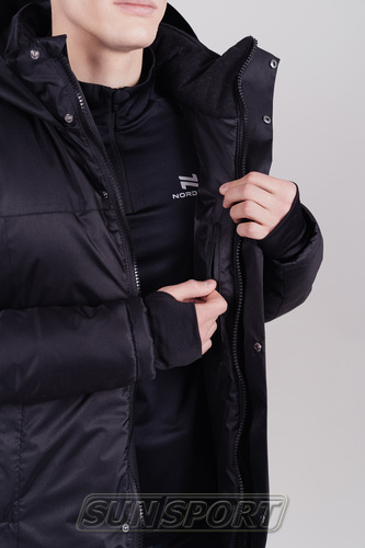 Утепленная куртка-парка NordSki M Black (вид 4) Утепленная куртка-парка NordSki M Black (фото, вид 4)