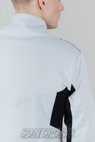 Разминочная куртка NordSki M Hybrid мужская жемчужно-син/черный (вид 3) Разминочная куртка NordSki M Hybrid мужская жемчужно-син/черный (фото, вид 3)