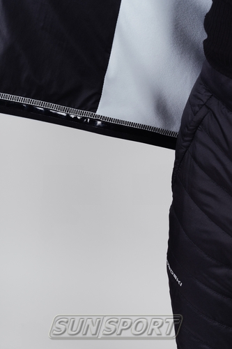 Разминочная куртка NordSki M Hybrid мужская жемчужно-син/черный (вид 4) Разминочная куртка NordSki M Hybrid мужская жемчужно-син/черный (фото, вид 4)