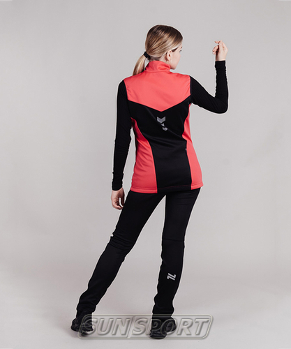 Жилет NordSki JR Base детский роз/черный (вид 1) Жилет NordSki JR Base детский роз/черный (фото, вид 1)