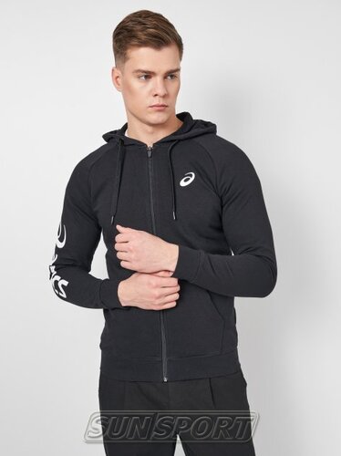 Толстовка Asics M Big FZ мужская черный (вид 1) Толстовка Asics M Big FZ мужская черный (фото, вид 1)