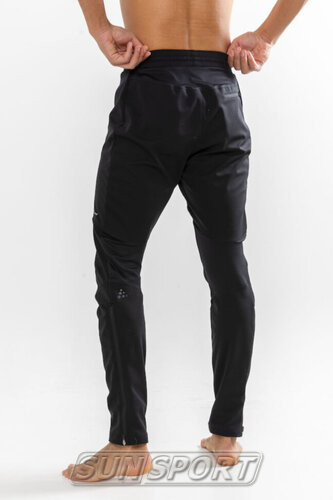 Разминочные штаны Craft M Glide мужские чёрный (фото, вид 2)